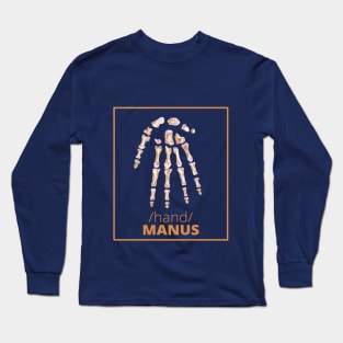 MANUS /hand/ ANATOMY SET Long Sleeve T-Shirt